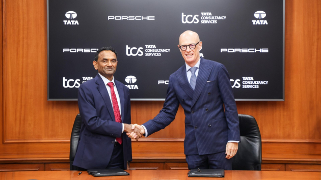 Porsche verkauft Managementberatung MHP an Tata Consultancy Services - K. Krithivasan (l.), CEO und Managing Director von Tata Consultancy Services, und Dr. Michael Leiters (r.), Vorstandsvorsitzender der Porsche AG - Quelle: Porsche